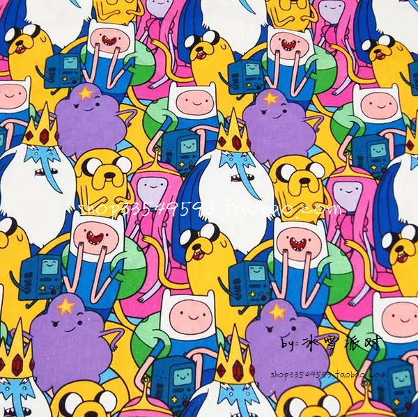 Free Shipping* at001 1 Yard Cotton Woven Fabric Cartoon Characters