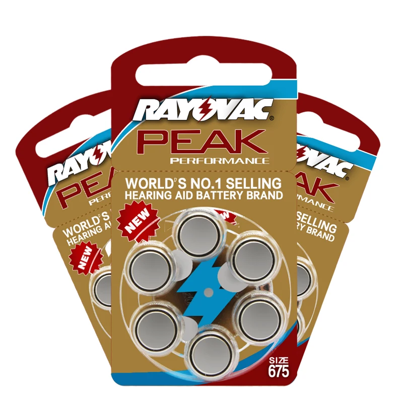 Стимулятор слухового аппарата Rayovac Peak Air 675A A675 1 45 PR44 60 шт.|Уход за ушами| |