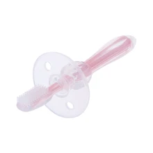 Детская зубная Щетка массажная чистая зубы безопасная силиконовая мягкая щетка для малышей