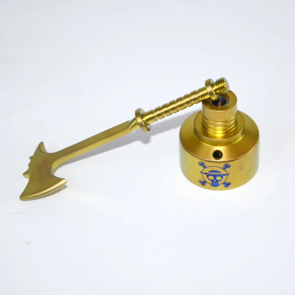 

Gr2 titanium nail colorful creative Titanium axe Titaniums Carb Cap Tool dabber Titanium Nail with Carb Cap Dabber