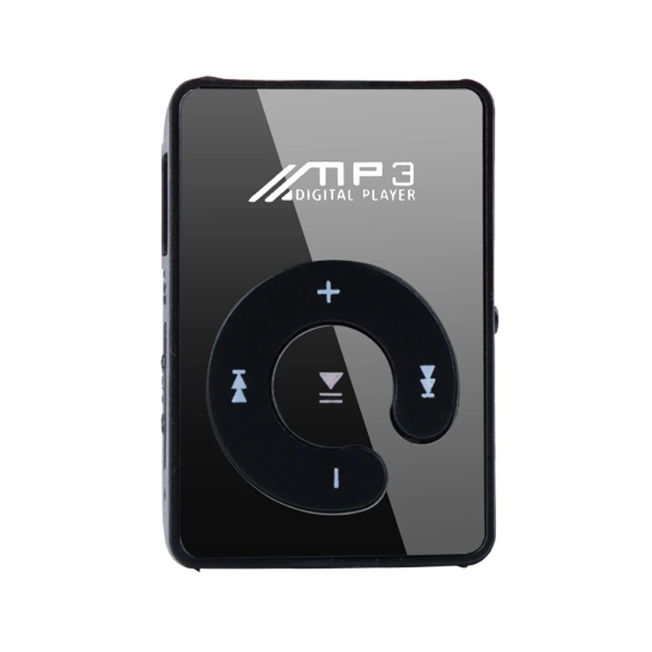 2016 НОВЫЙ Мини Clip Mp3-плеер/спорт Зеркало Mp3 SD/TF карта С Кнопки MP3 Music Media Черный