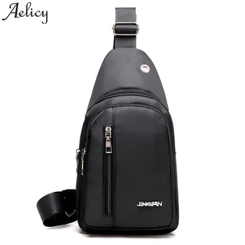 

Aelicy Men crossbody Bag @@ Nylon Solid Versatile Boys Chest Bag travel belt Waist Bag for men Bolsos Mujer Bolsas bolso hombre