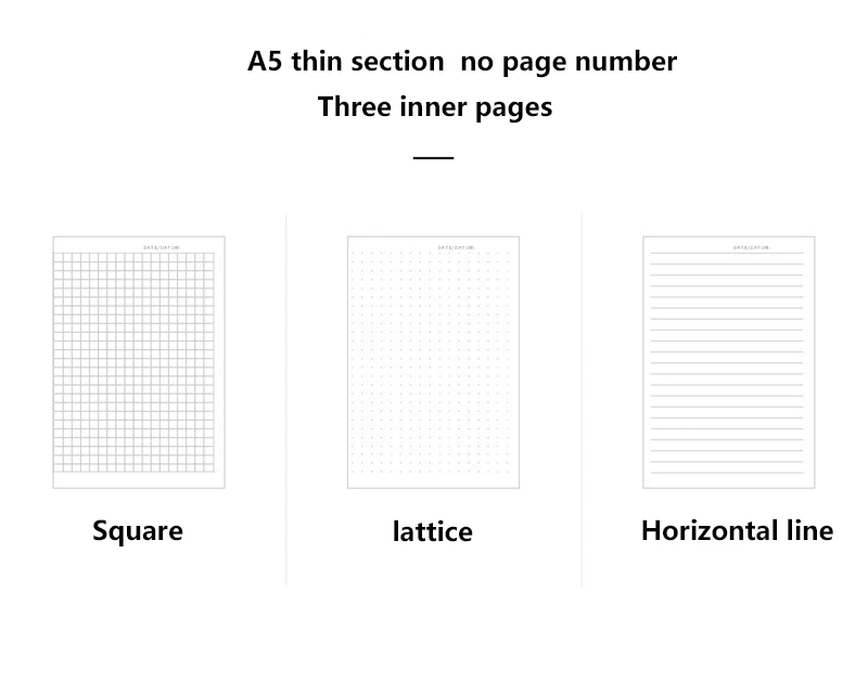 Точечный блокнот пули планировщик Журнал Повязки пустая сетка ежедневный Организатор расписание Короткие линии школьные Канцтовары, студенческие