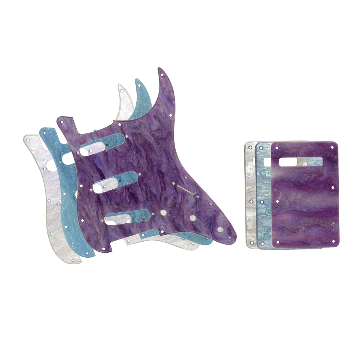 FLEOR Shell Color Guitar Pickguard SSS ST 11 Hole Pick Guard Scratchplate with Screws fit Style Electric Parts | Спорт и развлечения