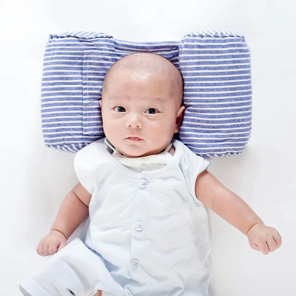 Хлопковая сердцевина, форменная Подушка с антиопрокидывающимися головками, удобная подушка для малышей, безопасный позиционер для головы, детская подушка