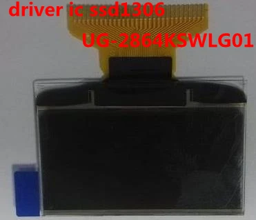 

1.3' inch OLED Display module with 128x64 Resolution white on black SPI/Parallel/I2C Interface SSD1306 driver UG-2864KSWLG01