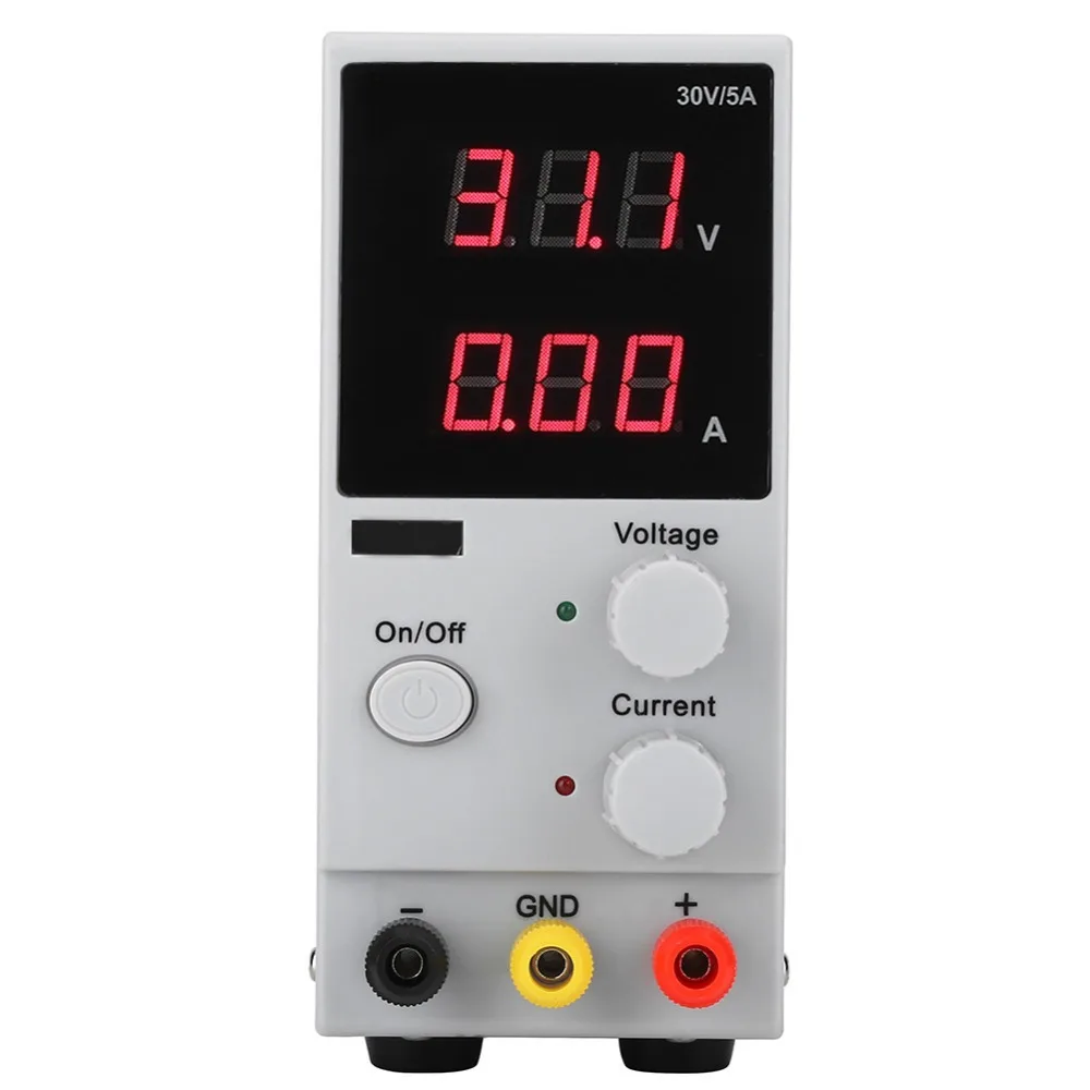 

LW-K305D DC Power Supply 0-30V 0-5A Adjustable Digital Display Switching Power Source AC 220V AU Plug with Power Cable Kit