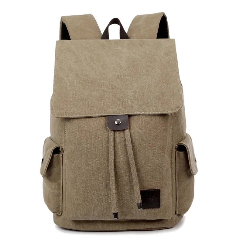 2017 New Casual Canvas Backpacks For Women Vintage School Canvas Bags Travel Zipper Large Capacity Shoulder