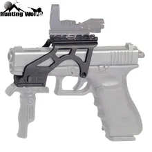 Тактический светильник, весовой полимерный флэш-светильник, крепление для прицела с Пикатинни Для Пистолетов Glock 17 19 20 21 22 23 34 Gen 3& 4