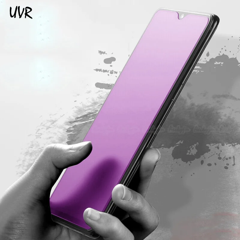 UVR 100 шт для OPPO F9 Pro F9Pro R17 Анти-синее закаленное стекло F7 F5 R15 R15X R11S R9S Plus защита