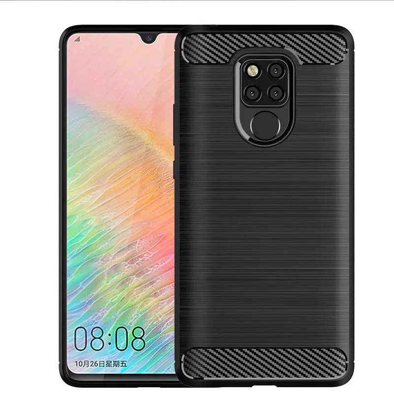 For Huawei Mate 20 Lite Case Armor Carbon Fiber Brushed Soft Cover For Huawei Mate 20 Pro X Mate20 ShockProof Phone Cases Shell (3)