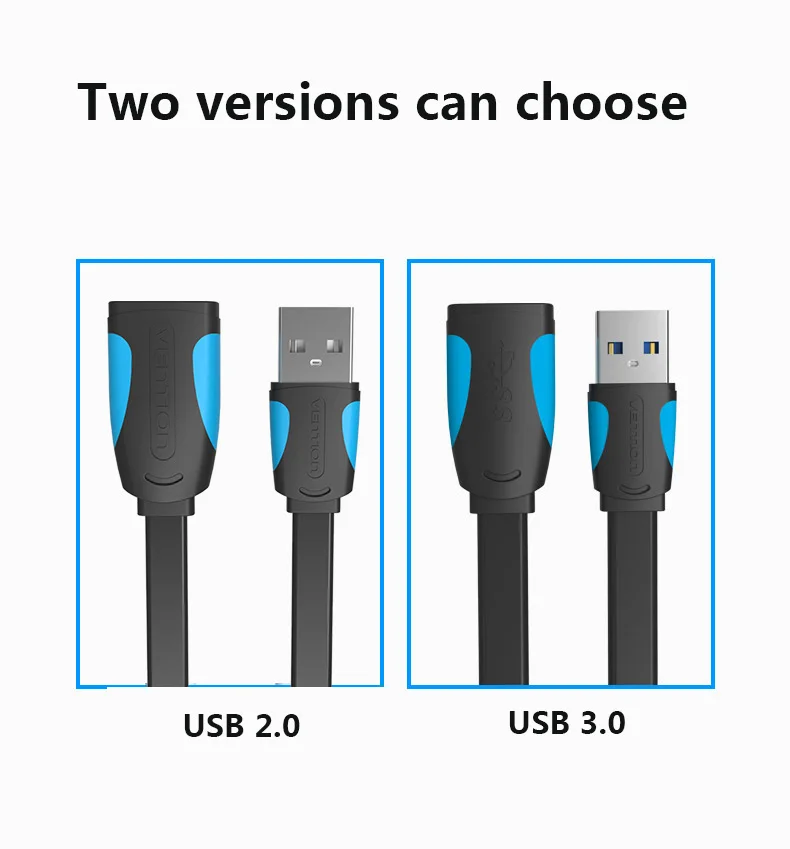 Vention USB2.0 3,0 кабель-удлинитель для мужчин и женщин кабель-удлинитель USB3.0 кабель для передачи данных для ноутбука ПК USB кабель-удлинитель