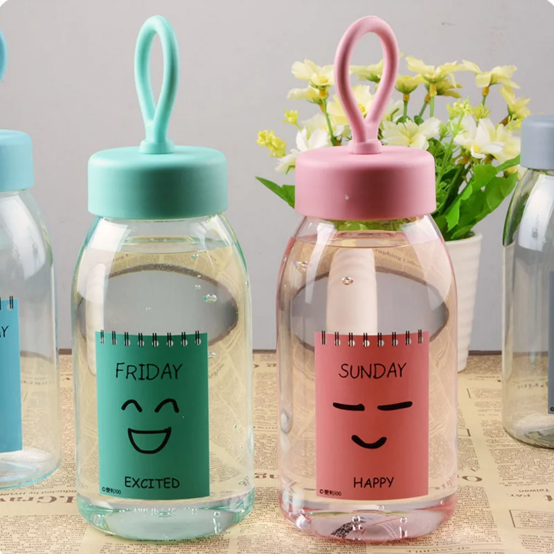 Короткая милая вода + бутылки герметичный пластиковый чайник BPA бесплатно