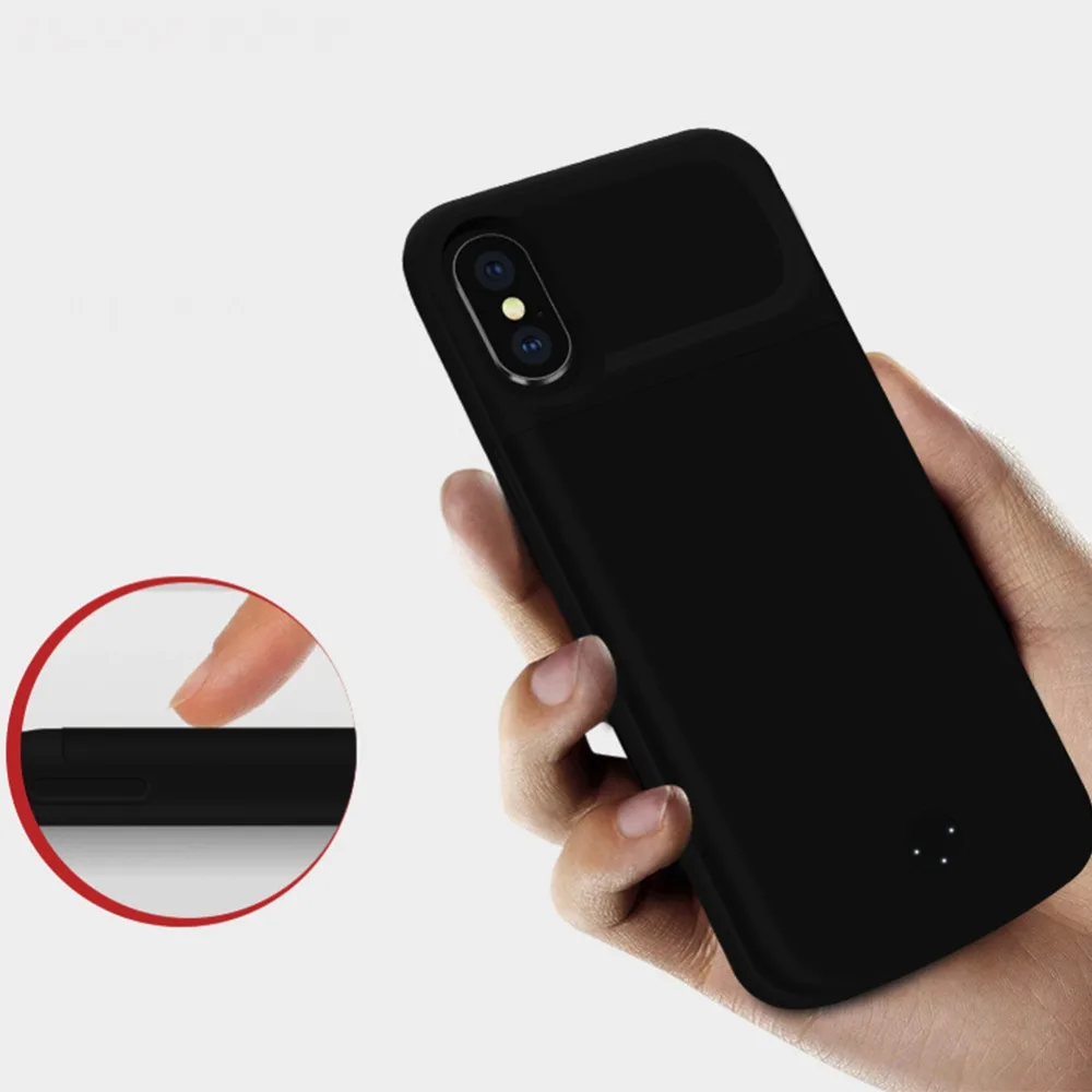 Для Iphone XS чехол для батареи умный силикагелевый Материал чехол для батареи Чехол для питания для Iphone X XS чехол для батареи