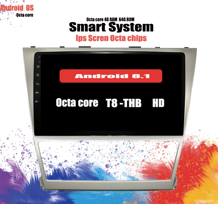 Top Android 9.1 Car DVD For TOYOTA CAMRY V40 AURION 2007-11 auto radio with google play without DVD player Stereo Audio Video 3
