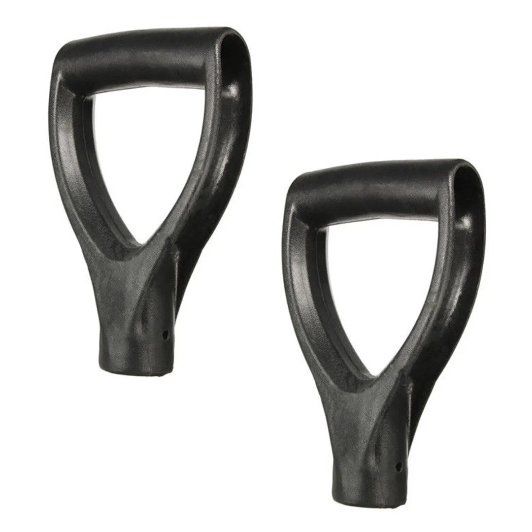 Black Plastic Replacement Snow Shovel D Grip Spade Top Handle Fork Shaft Plastic Handle For Garden Digging Raking Tools