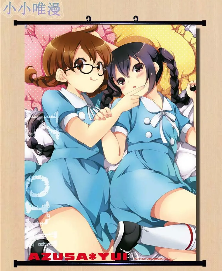K ON японского аниме! Hirasawa Yui & Akiyama Mio Tainaka Ritsu Kotobuki Tsumugi домашний декор настенная
