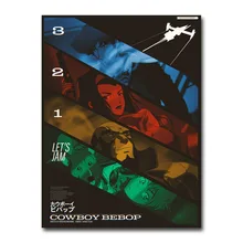 Sanat İpek Veya Tuval Baskı Kovboy Bebop Japonya Anime Posteri 13x18 24x32 inç Oda Dekor Için dekorasyon-004