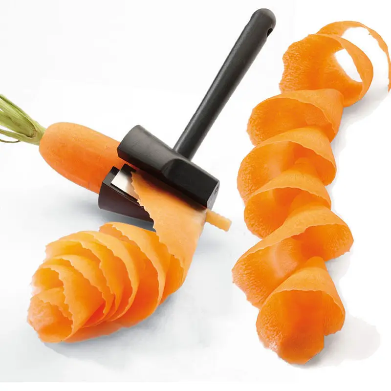 

Plastic Slicers Vegetable Fruit Spiral Shred Process Device Cutter Slicer Peeler Kitchen Tool Wave type Shredder SF317