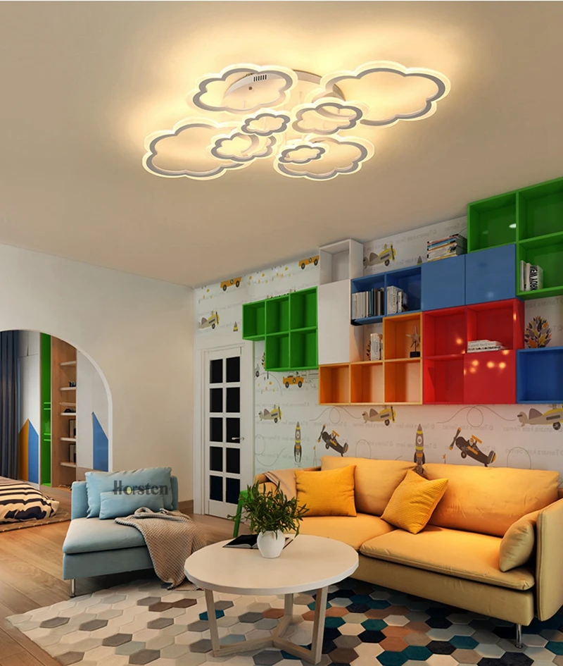 Horsten White Clouds High Power LED Ceiling chandelier For Living Room Bedroom Home Modern Led Chandelier Lamp Fixture (16)