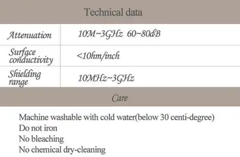 

Anti Electromagnetic Wave Anti radiation protection fabric