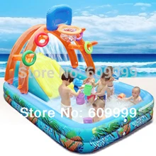 New Arrival!Multifunctional Castle-Shape Inflatable Paddling Pool/Swimming Pool for Kid made of High density Tough PVC/Play
