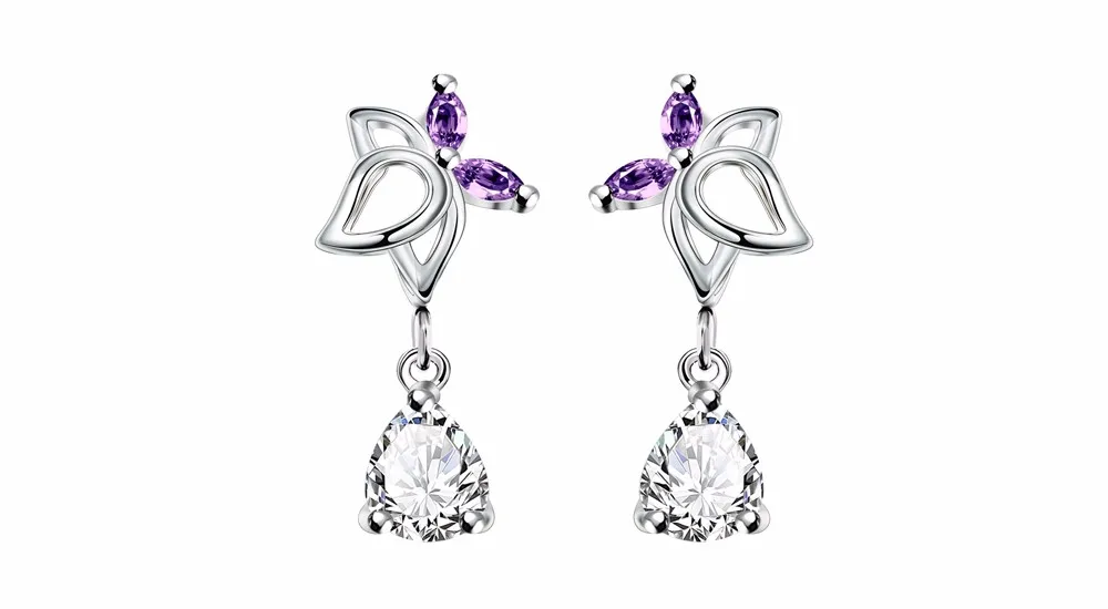 925 sterling-silver-jewelry brincos for beautiful women&men