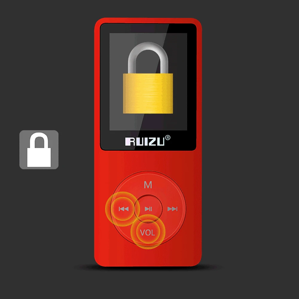 Original RUIZU X02 English Version MP3 Player 4GB 8GB 16GB Music Player With FM Radio Video E-book Portable MP3 Support TF Card