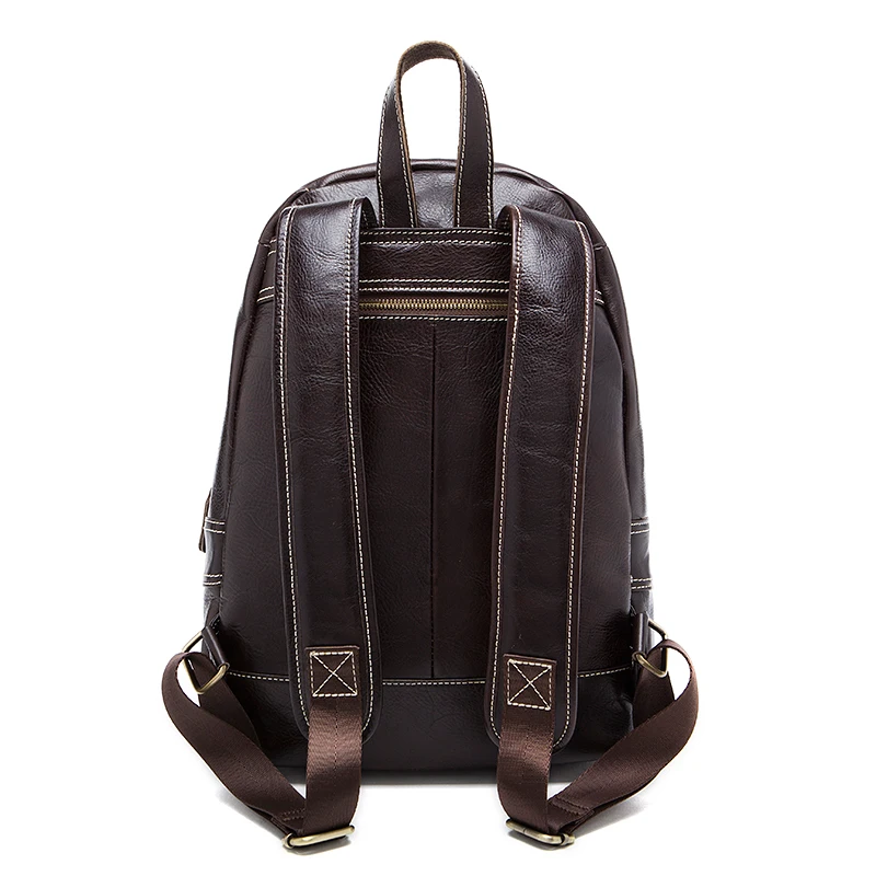 Taschen Rucksack Daypacks Aus Kapazität Reise Mode Coffee Business Echtem Multifunktions Große Männer Laptops Casual Tote Leder Coffee dark EF6nwYwtxq