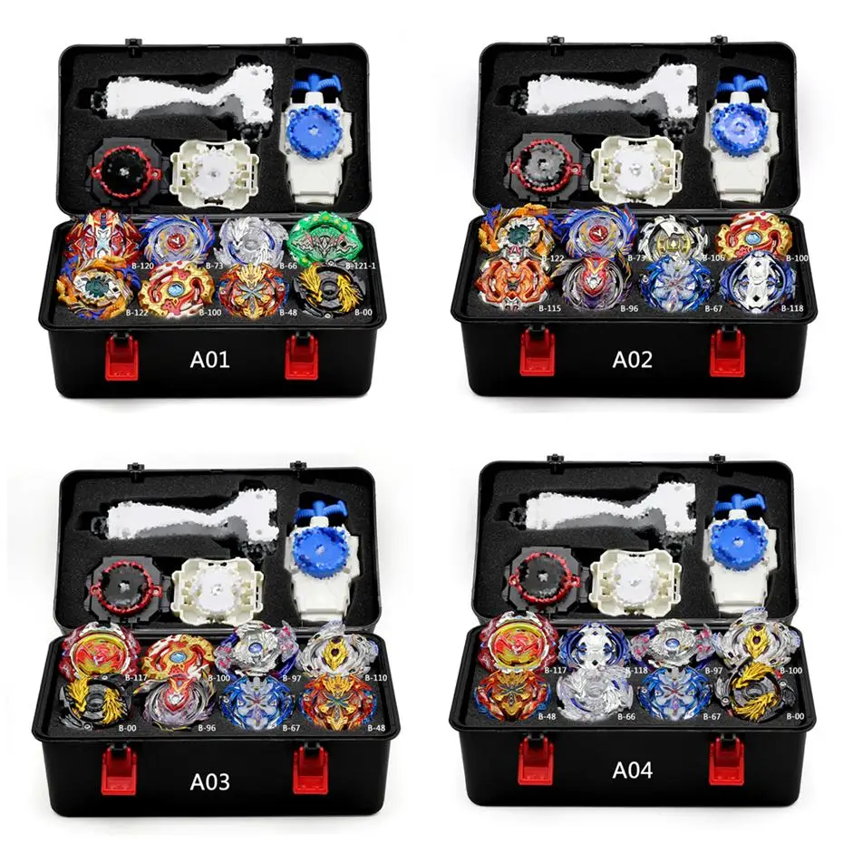 

TAKARA TOMY Storage Box Beyblade Burst Set Toys Beyblades Arena Bayblade Metal Fusion 4D with Launcher Spinning Top Stadium Toys