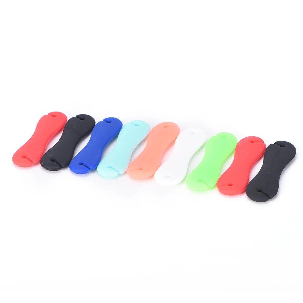 1 or 2pcs Bone Shaped cable headphone earphone organizer wire holder Random Color