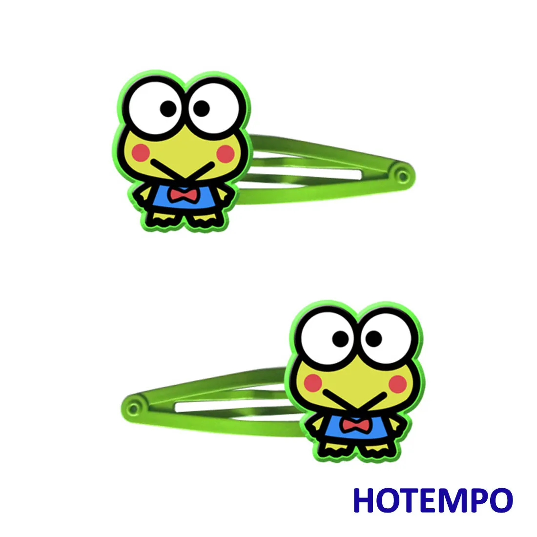 Япония Kawai мультфильм Keroppi Kuromi Мелодия пурин Pochacco Maru Sam LittleTwinStars милые шпильки для волос для девочек зажим для девочек подарок - Цвет: PVCFJ-DYW-GN-LR2P