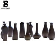 Японский стиль, креативная керамическая грубая керамика, цветочные вазы, украшение офисного стола, мини ваза для дома, удача, ремесла, отправлено друзьям