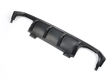 ABS/Настоящее углеродное волокно автомобиля двойной/двухосевой выход задний диффузор и выхлопной трубы, наконечники для HONDA Civic 10 - Цвет: ABS twopair outlet