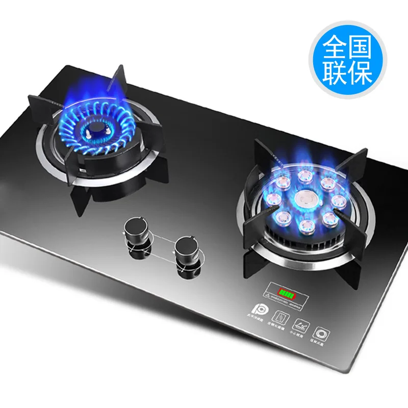 Domestic Gas Stove Embedded Dual range Natural Gas Liquefied Gas Bench