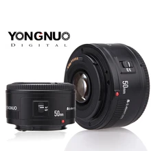 Lente yongnuo dslr yn ef 50mm f/1.8 af 1:1.8 foco automático de abertura de lente principal padrão para câmeras canon eos dslr