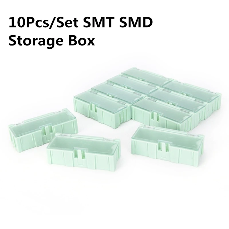 

10Pcs/Set 75*31.5*21.5mm DIY SMD SMT Electronic Component Mini Storage Box Electronic Component Box