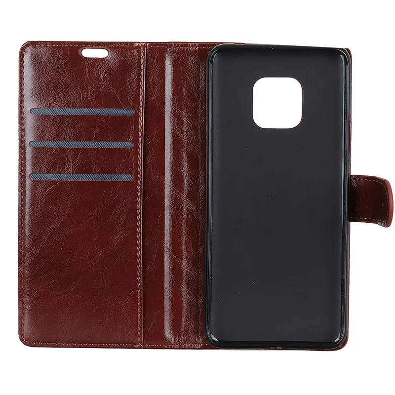 For Huawei Mate20 Pro Case Leather Crazy Horse Pattern Phone Bags Cover Case For Huawei Mate20 Pro Flip Cases Retro Card Wallet (7)