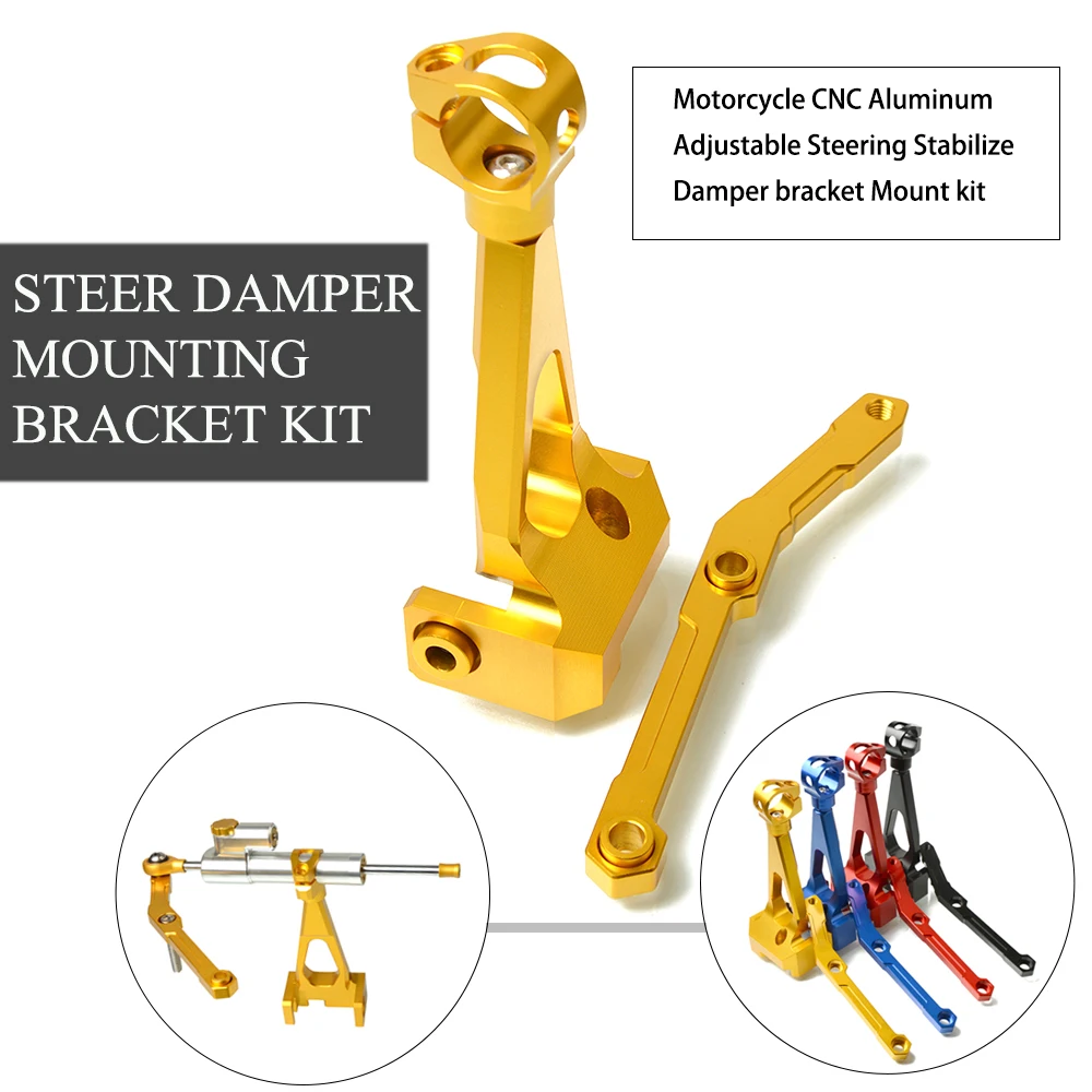 

Motorcycle Accessories Adjustable Steering Stabilize Damper bracket Mount kit for YAMAHA MT-09 MT09 FZ-09 FZ09 2013-2015 2016