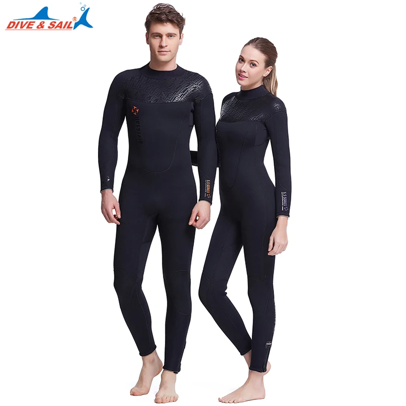 DIVE&SAIL Offical Store man and women 5 mm neoprene wetsuits skin