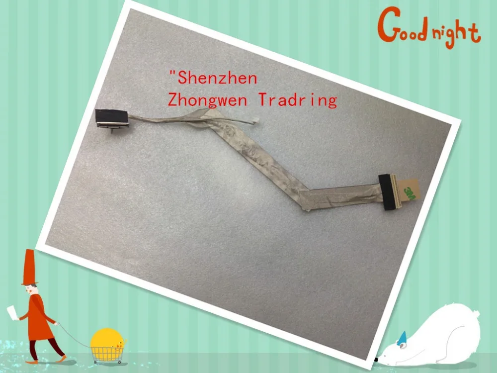 

Genuine New Free Shipping Laptop screen cable/display cable For HP Compaq V6000 F500 F700 G6000 15.4" cable DDAT8BLC106