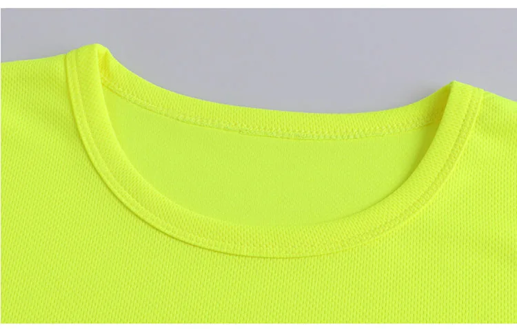 CCGK Safety Clothing Reflective High Visibility Workwear tshirt Short Sleeve Fluorescent Yellow Working Tops Tee Quick Drying (8)