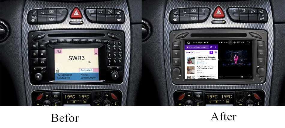 Perfect NaviFly 7 inch 2 din Android 8.0 car dvd radio GPS for Mercedes Benz W209/W203/W168/M/ML/W163/W463/Viano/W639/Vito/Vaneo 7