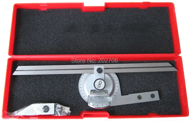 GUOCAO 360 Degree Bevel Protractor 360 Degree Steel Universal Bevel Protractor Angle Finder Measuring Ruler W/Magnifying Glass Magnifiers GUOCAO 360 Degree Bevel Protractor 360 Degree Steel Universal Bevel Protractor Angle Finder Measuring Ruler W/Magnifying Glass Magnifiers