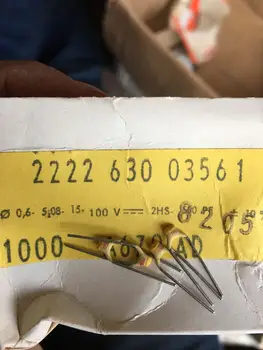 

Holland BC 20PCS/50PCS High-frequency silver film Ceramic capacitor 100v560PF 560P P5 Generation 470PF free shipping