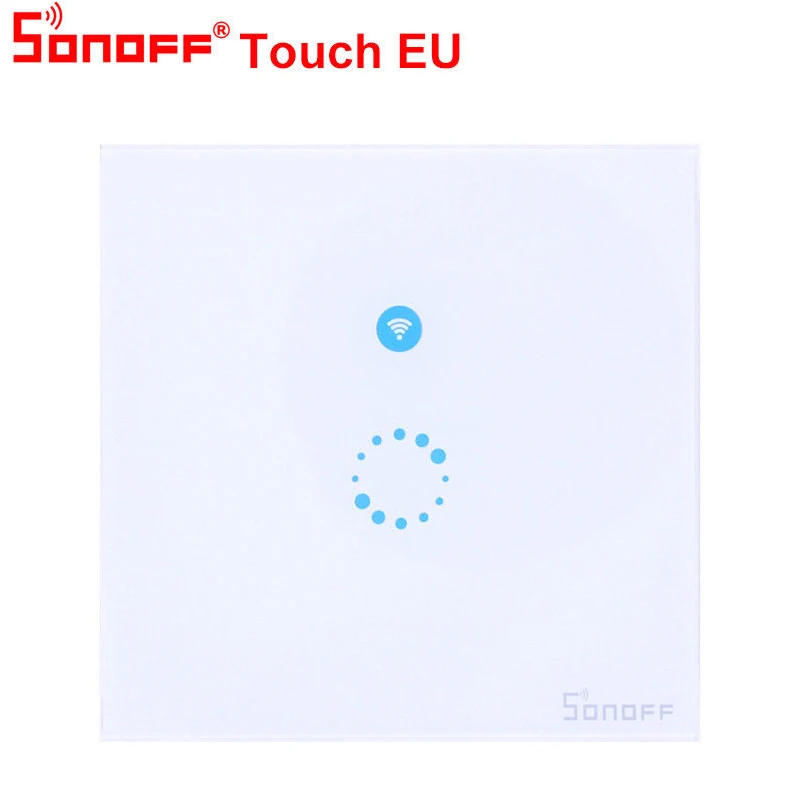 Itead Sonoff Touch/T1 EU Wifi настенный сенсорный выключатель 1 комплект 1 способ беспроводной дистанционный светильник релейное управление приложение работа с Alexa Google Home - Комплект: sonoff touch