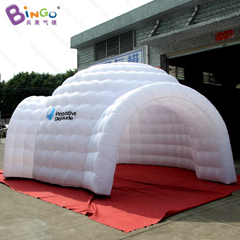  outdoor event tent/trade show tent 5.7x5.5x3.5 M inflatable dome igloo tent with 2 doors for advert