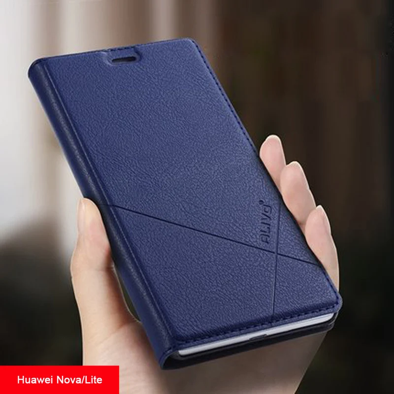 ALIVO Luxury Flip Leather Case For Huawei Nova Stand Cover Fashion Wallet Phone Case For Huawei