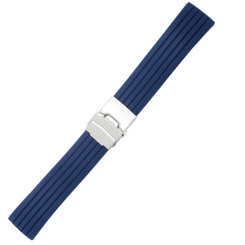 PEIYI ремешок для часов Ticwatch Цветной силиконовый сменный ремешок 20 мм/22 мм Ticwatch 1/2/E/Pro ремешок для часов Spark ремешок на запястье - Цвет ремешка: Dark blue B