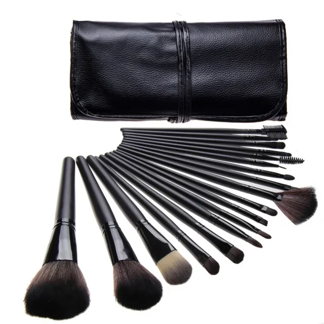 Cheap 15pcs/18pcs Makeup Brushes Sets Foundation Eye Shadow Blush Kits + Leather Bag Cosmetics Tools Maquiagem Accessories EE4JH2 B2 Cheap 15pcs/18pcs Makeup Brushes Sets Foundation Eye Shadow Blush Kits + Leather Bag Cosmetics Tools Maquiagem Accessories EE4JH2 B2